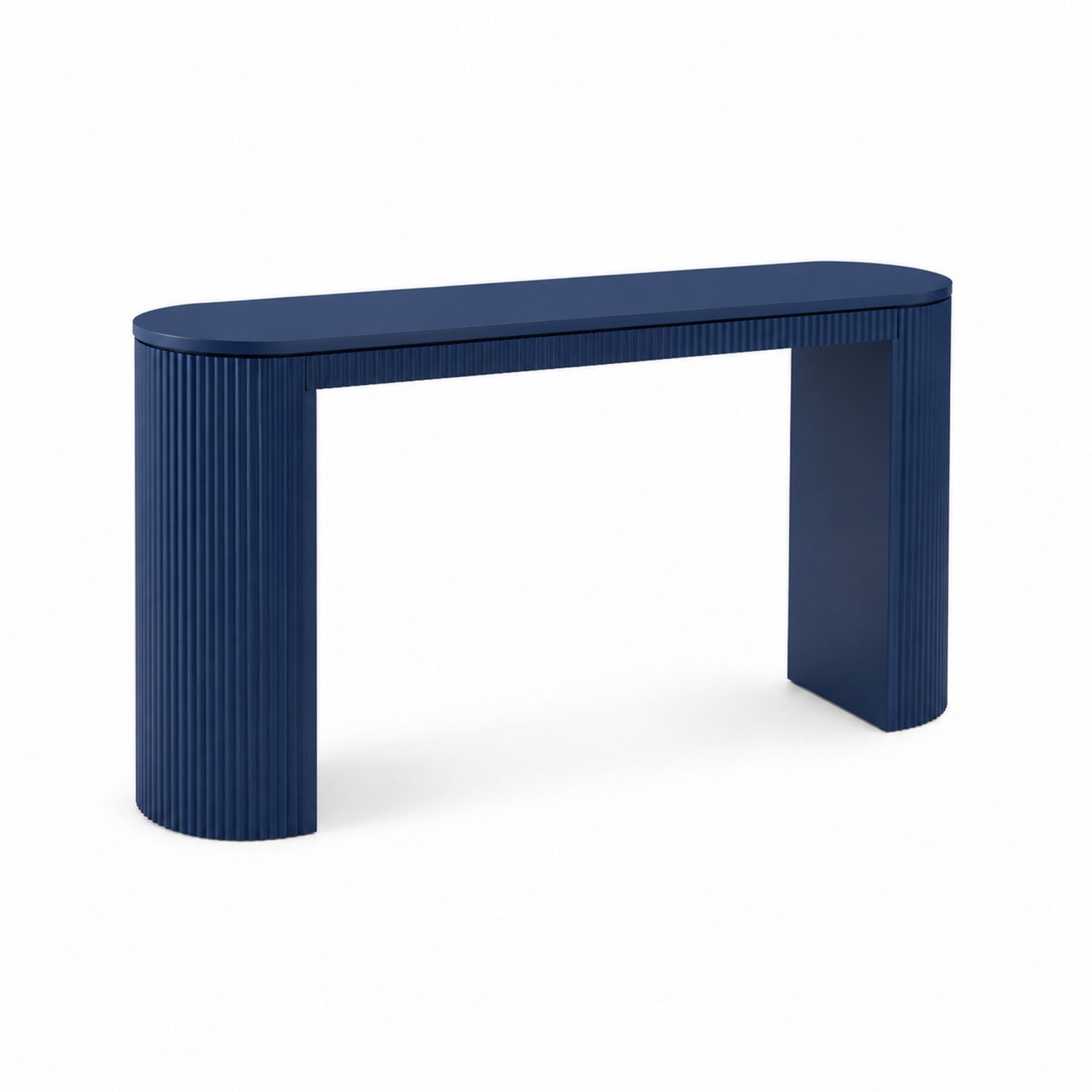 Tavolo Consolle in MDF Blu 120x35x75 cm