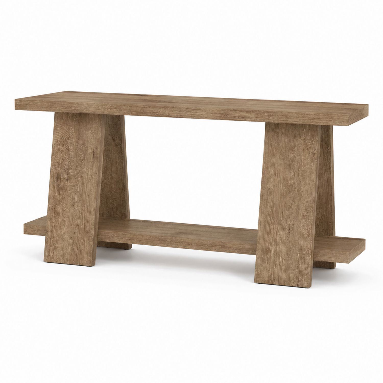 Mesa consola de madera MDF 120x40x80 cm Marrón