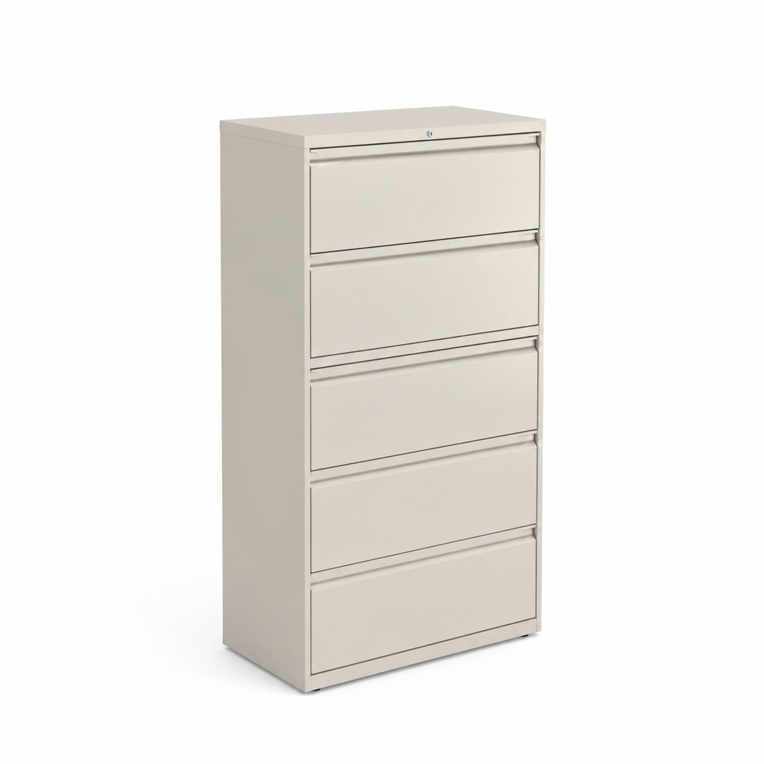 Archivador metálico con 5 cajones beige de 140x80x40 cm