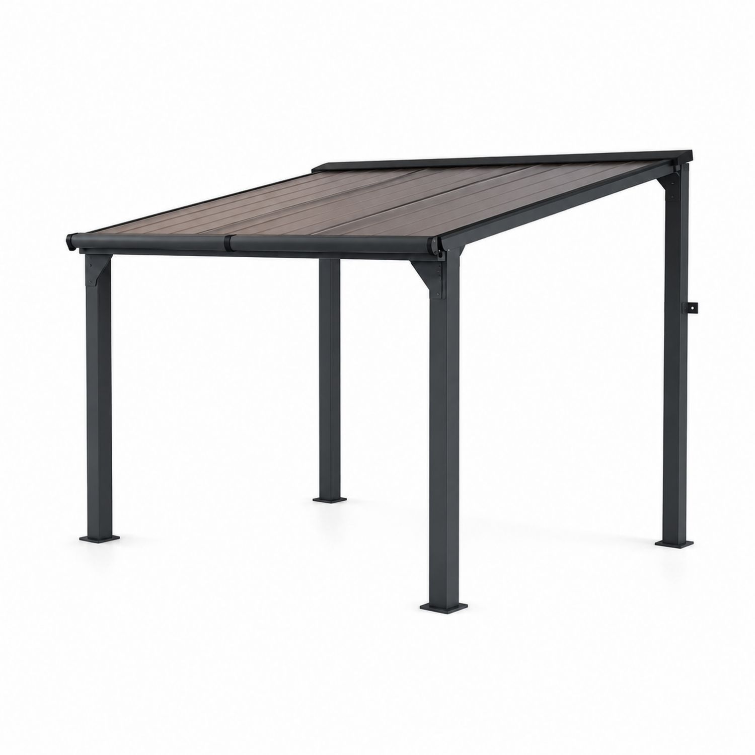 Pérgola de Aluminio y Policarbonato 300x400 cm Gris
