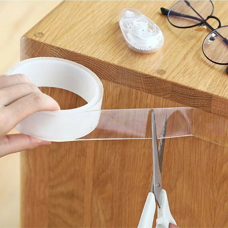 Heavy Duty Nano Double Sided Adhesive Tape, Clear Mounting Tape Picture Hanging Adhesive Strips.