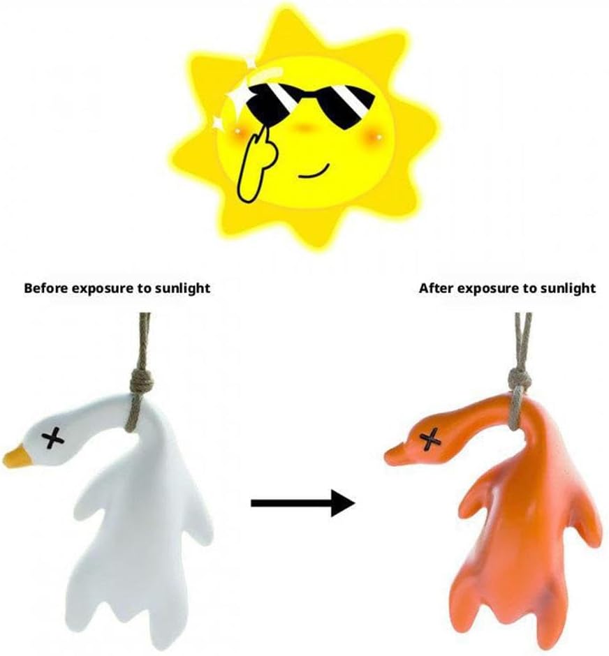 UV Color-Changing Roast Duck Keychain