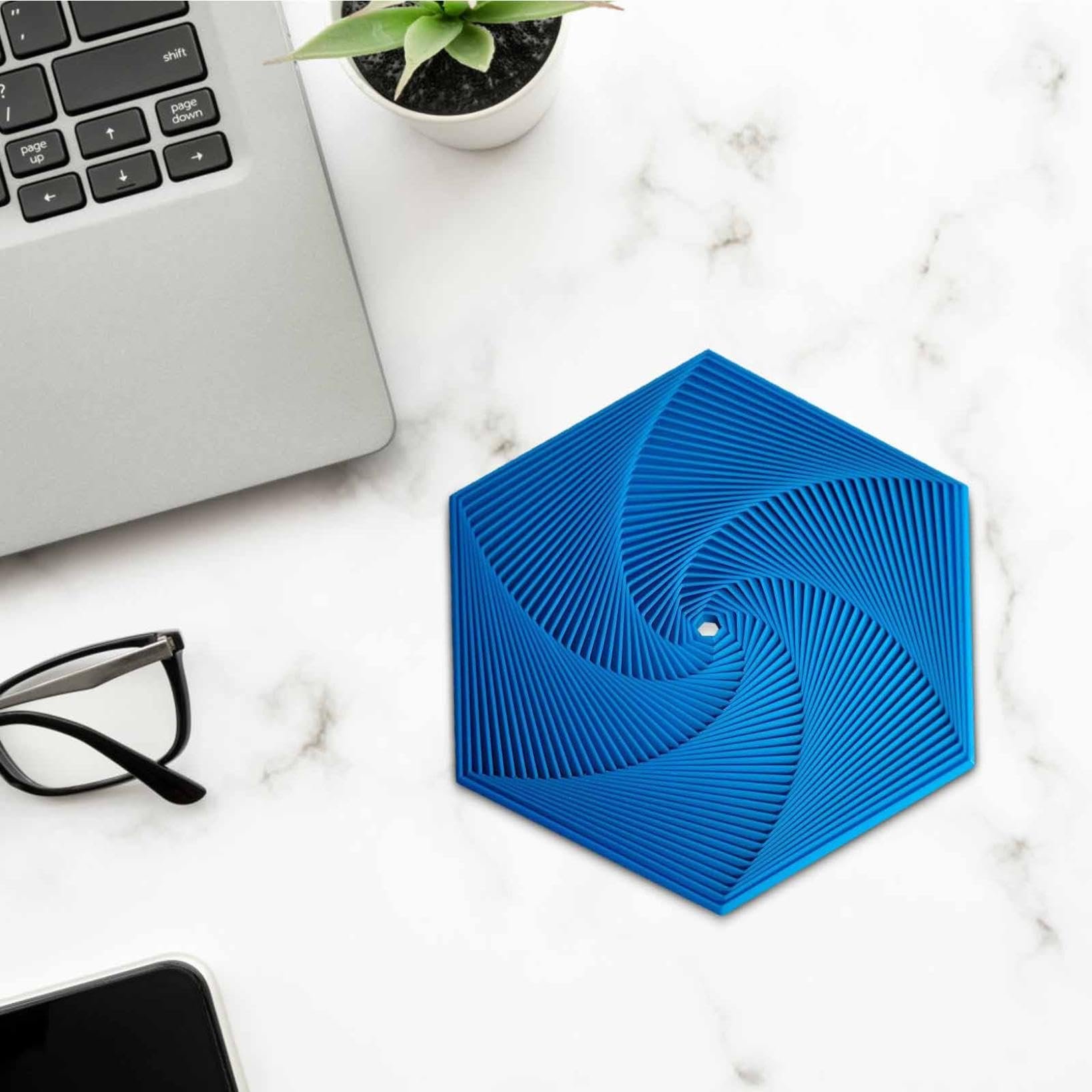 3D Printed Hexagonal Magic Spiral Tower Puzzle Decompression Toy