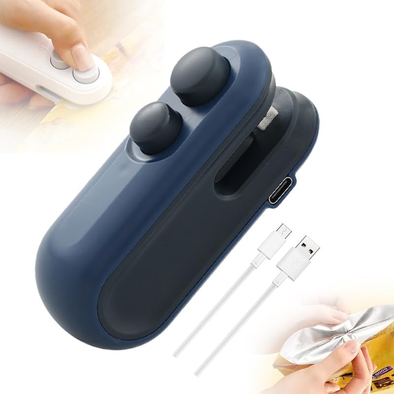 Mini Bag Sealer with Cutter and Magnet