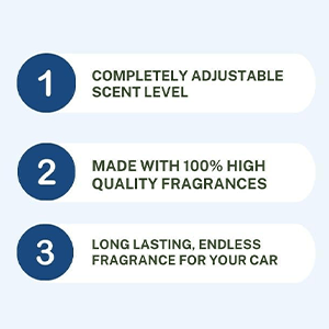 Oils. Scents Fragrance Aromatherapy Automobile Diffuser. Long Lasting Car Diffuser Bottle 2 Pack