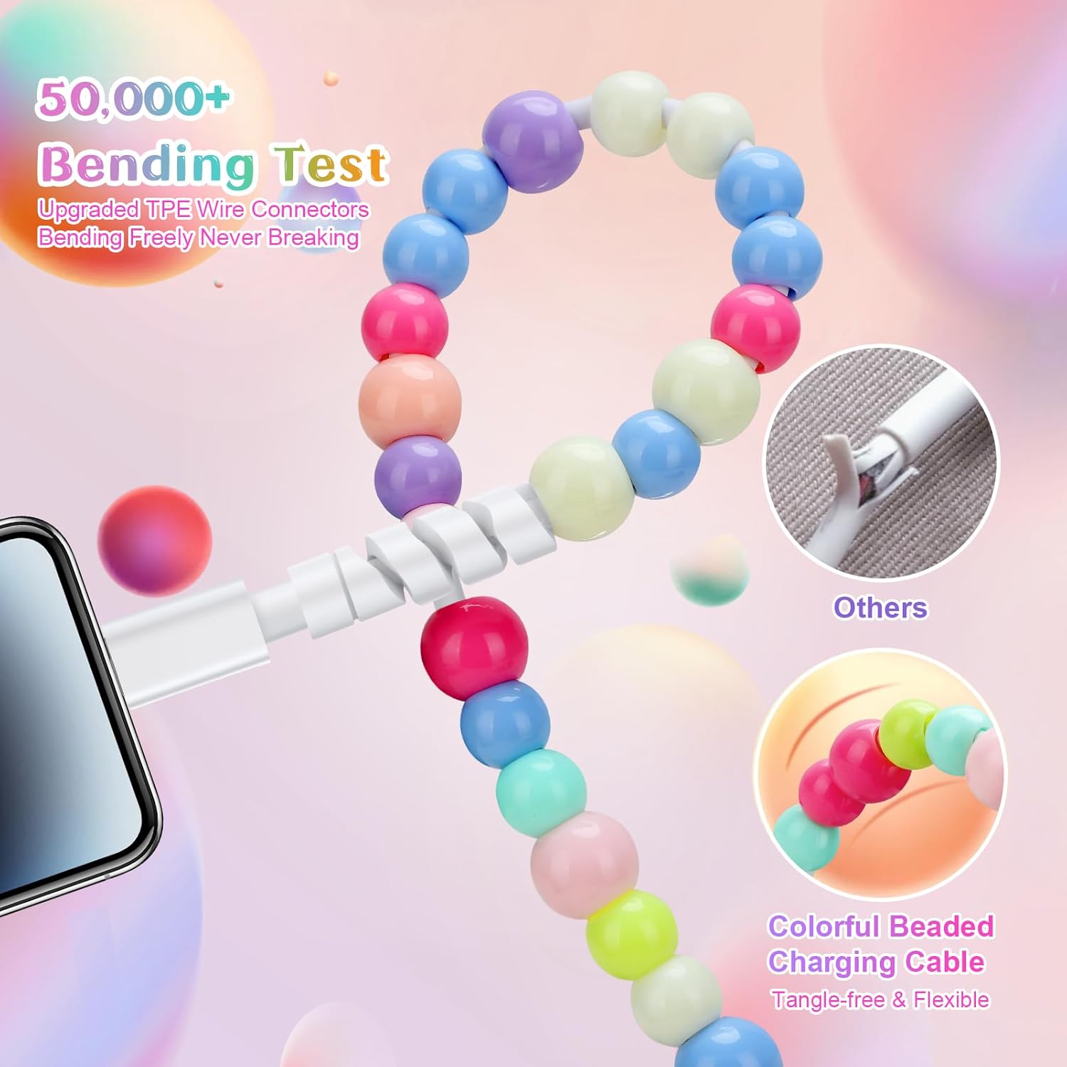 Colorful charger cable
