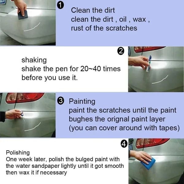 Car Scratch Remover Pen, Touch Up Paint Pen for Cars 🔥BUY 2 GET 1 FREE