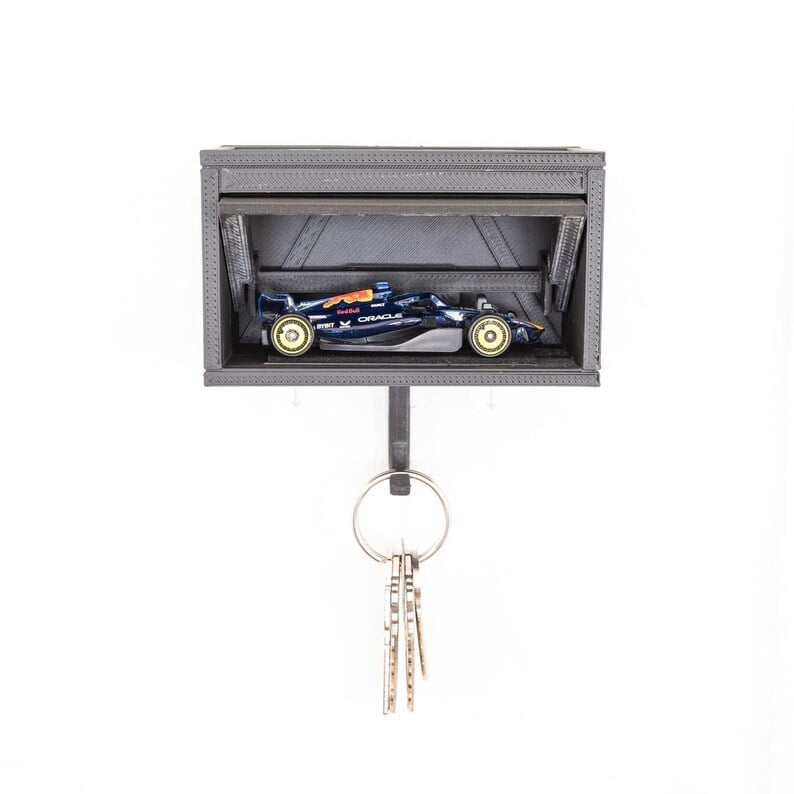 Auto Garage Key Holder - Interactive Opening Door