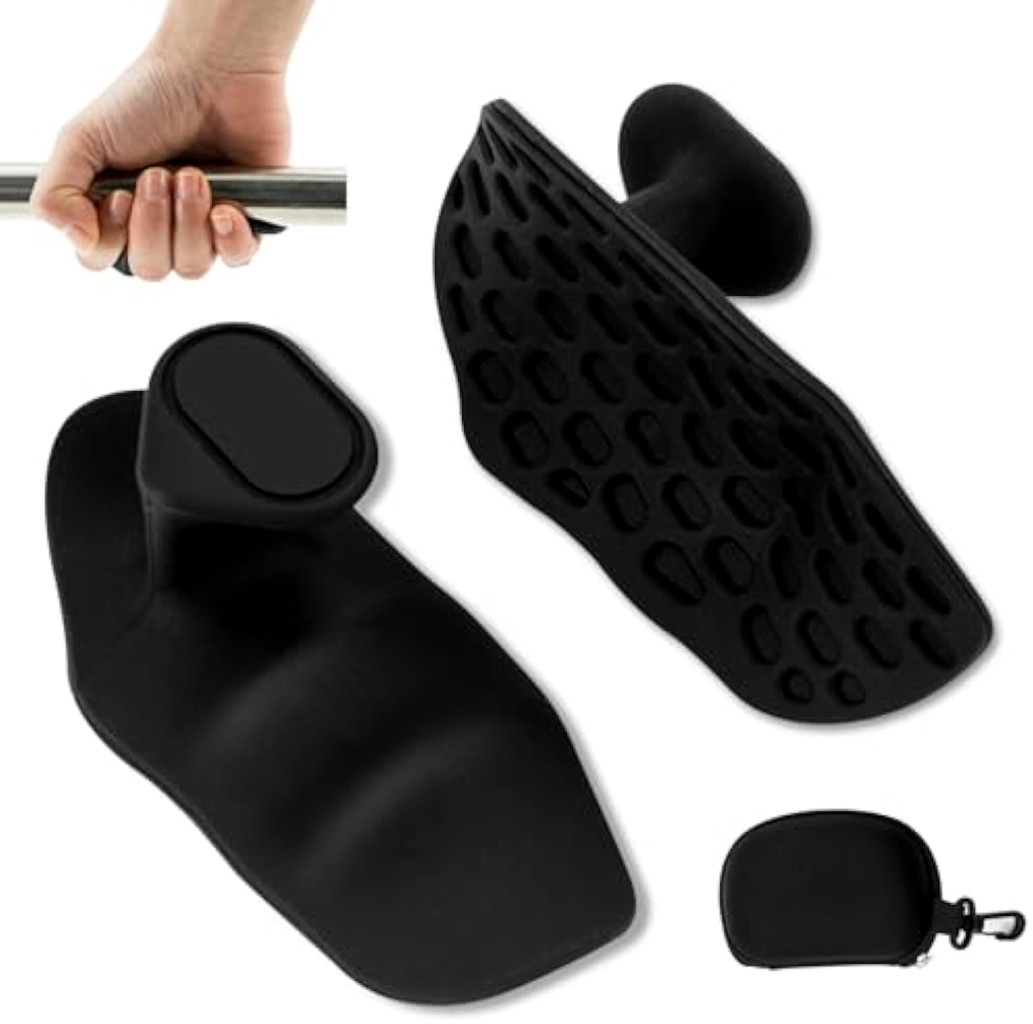 Weight Lifting Gloves : Rubber Gym Weightlifting Anti-Slip Workout Grips