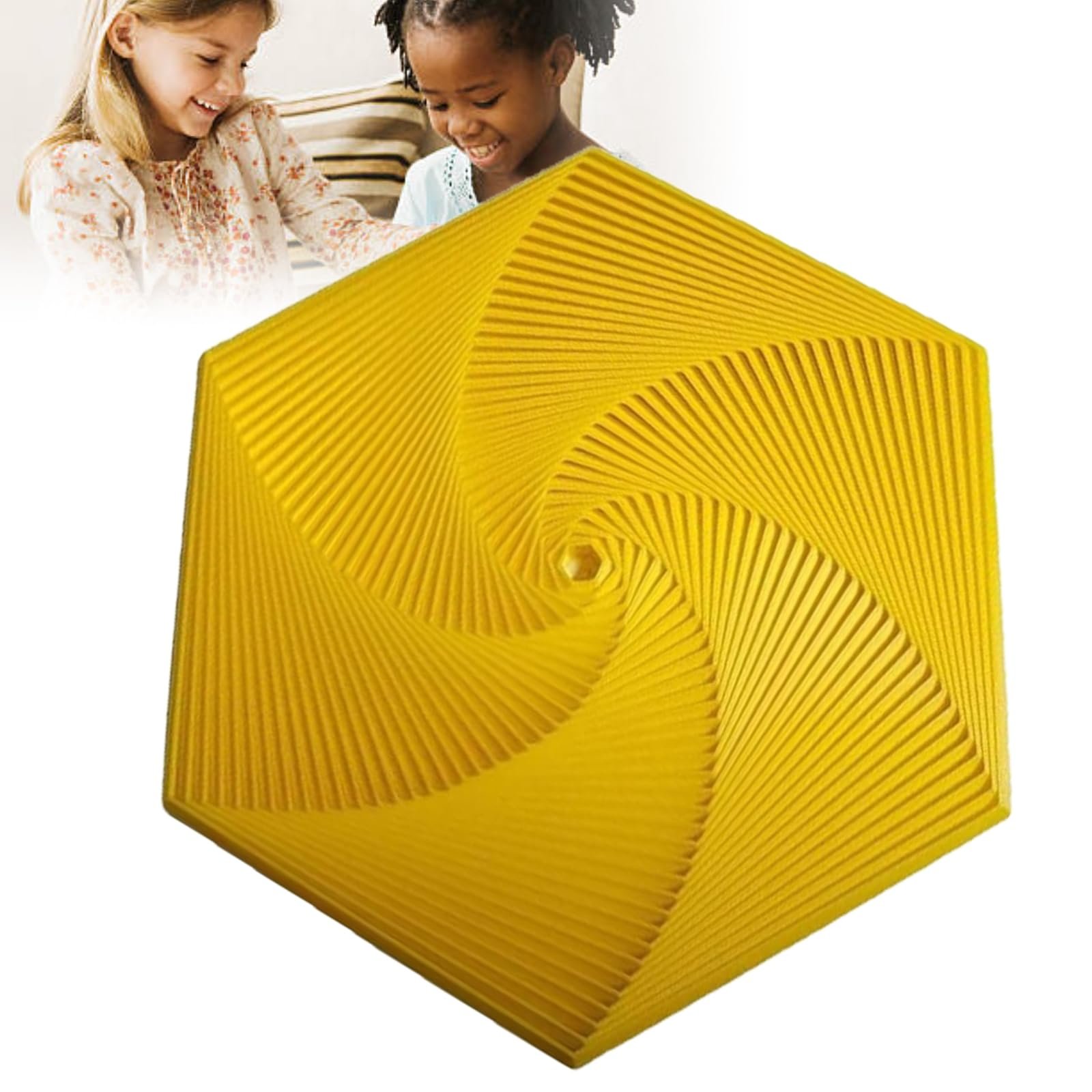 3D Printed Hexagonal Magic Spiral Tower Puzzle Decompression Toy