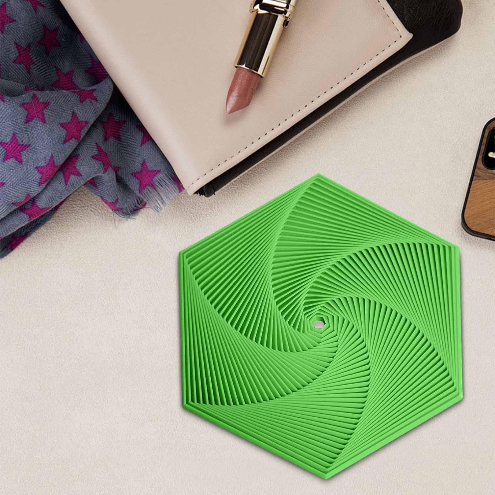 3D Printed Hexagonal Magic Spiral Tower Puzzle Decompression Toy