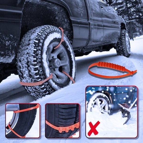 Universal Reusable Anti-skid Nylon Tire Chains