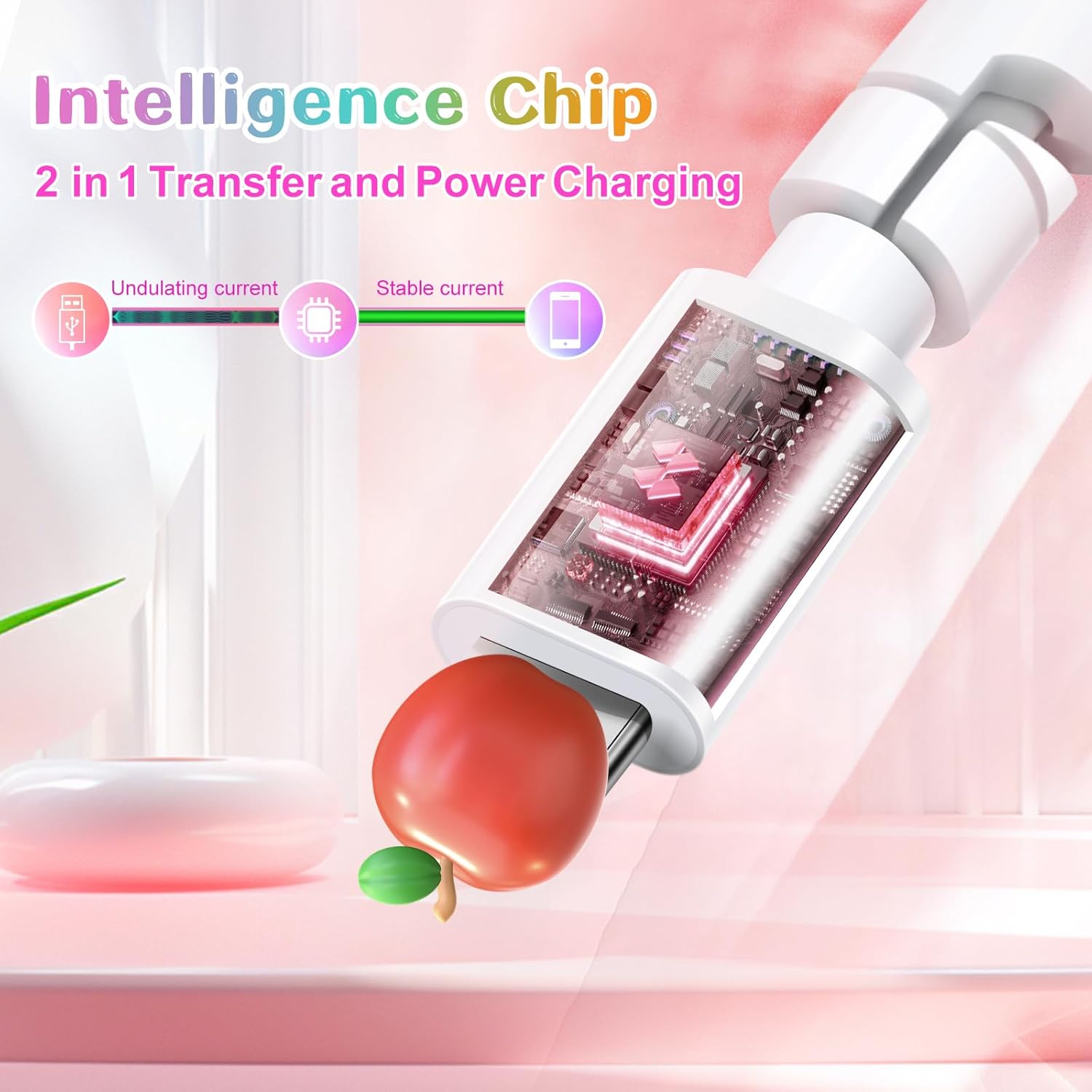 Colorful charger cable
