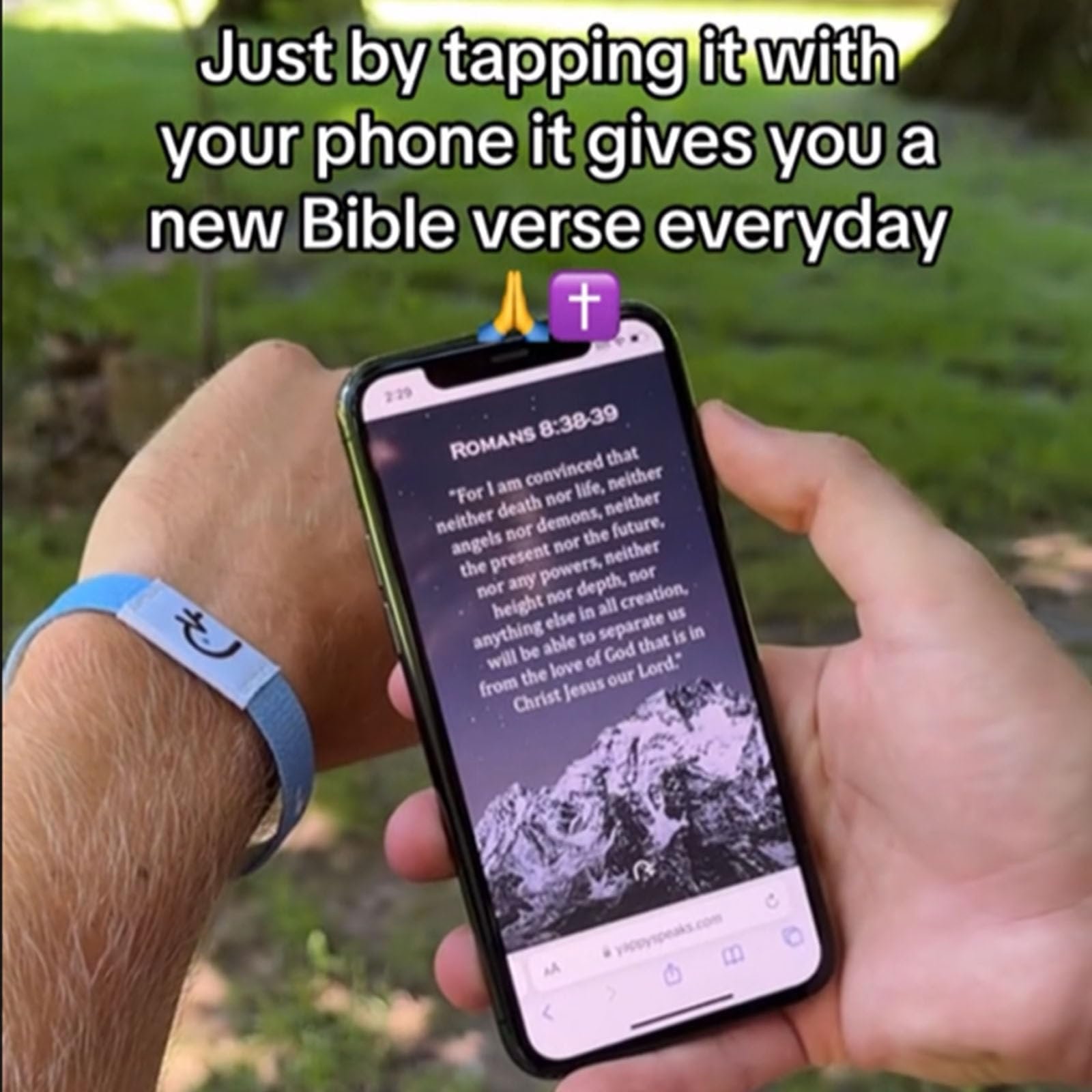 NFC-Enabled Scripture Bracelet – Faith on Your Wrist