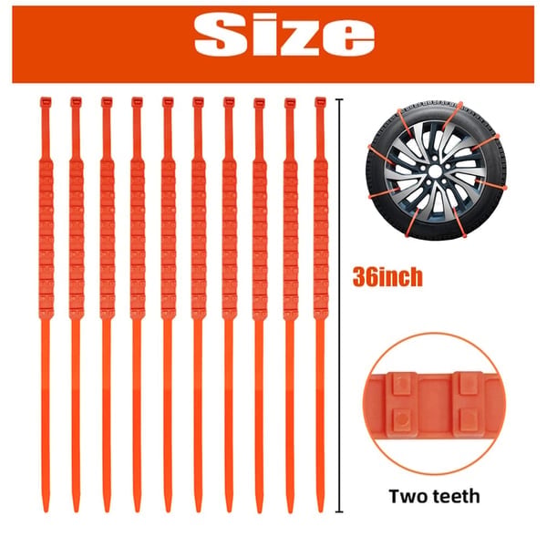 Universal Reusable Anti-skid Nylon Tire Chains