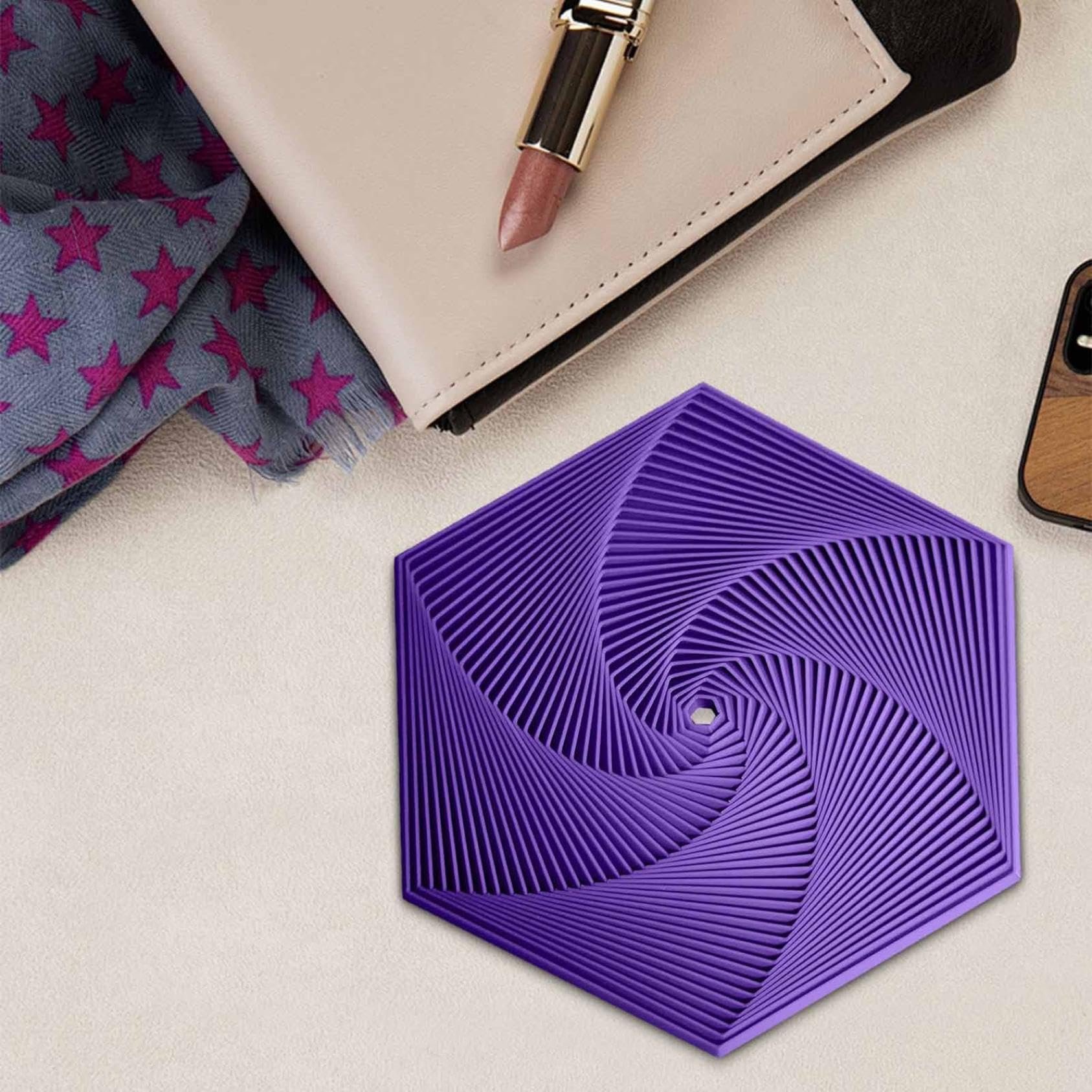 3D Printed Hexagonal Magic Spiral Tower Puzzle Decompression Toy