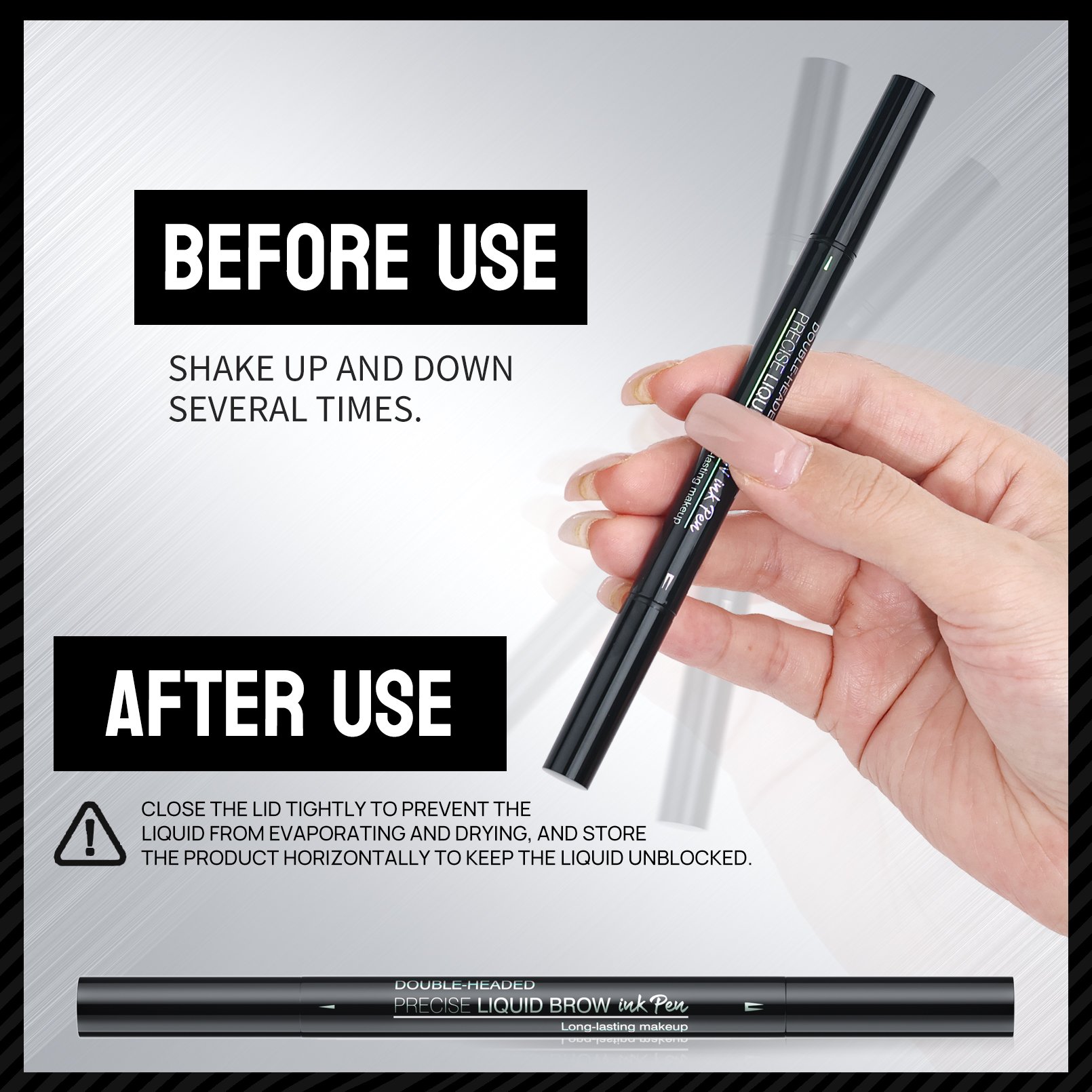2-in-1 Waterproof Eyebrow Pen