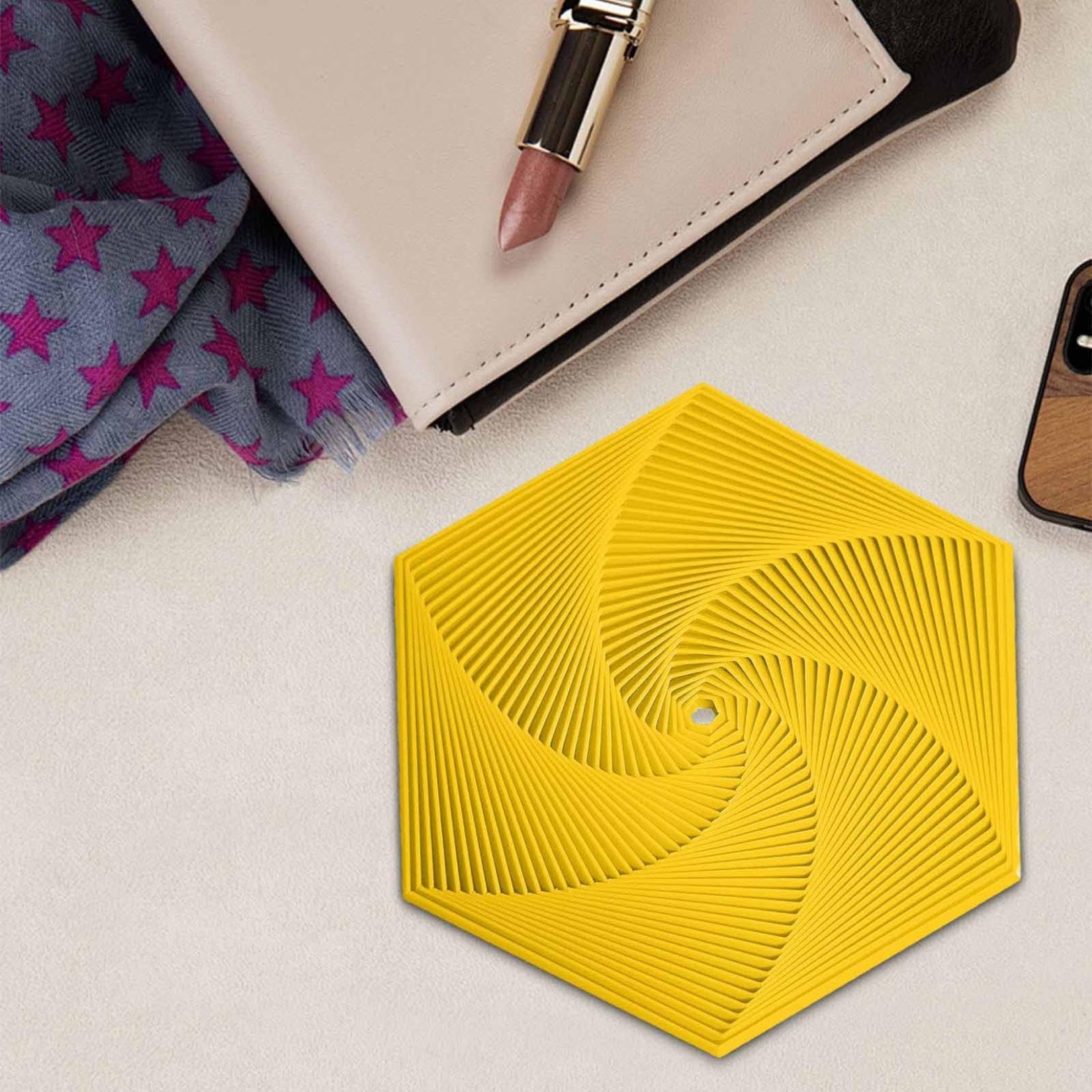3D Printed Hexagonal Magic Spiral Tower Puzzle Decompression Toy