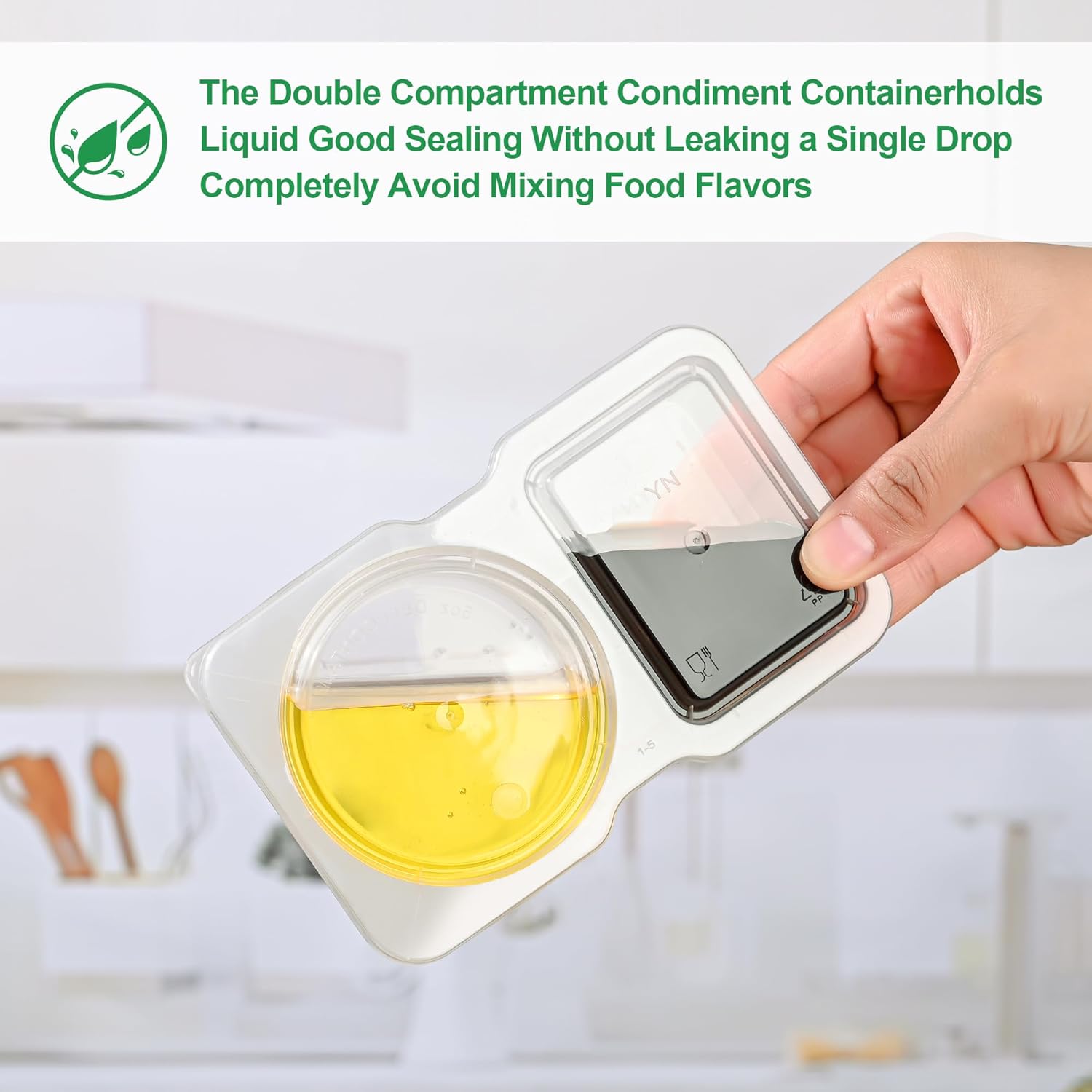 Double Compartment Condiment Containers