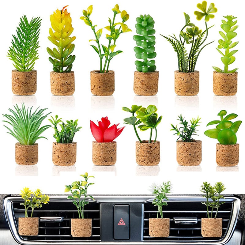 3D Plants Shape Car Perfume Clip