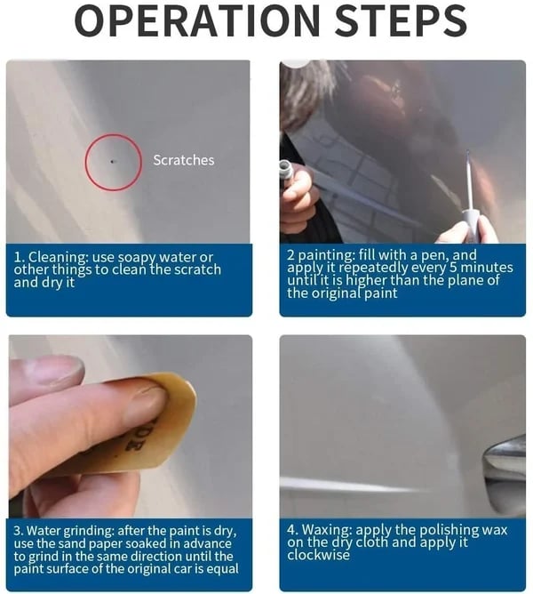 Car Scratch Remover Pen, Touch Up Paint Pen for Cars 🔥BUY 2 GET 1 FREE