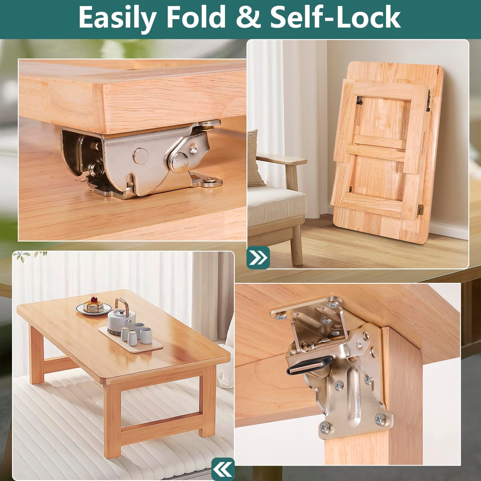 Foldable Self-Locking Hinge