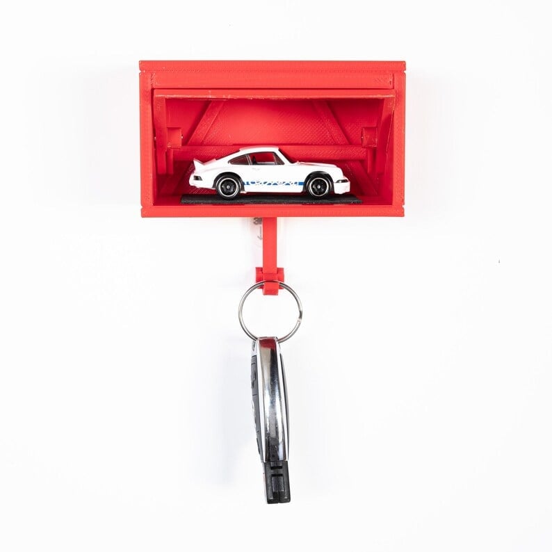 Auto Garage Key Holder - Interactive Opening Door