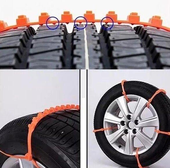Universal Reusable Anti-skid Nylon Tire Chains
