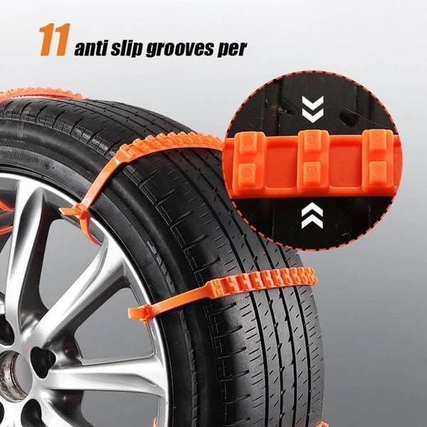 Universal Reusable Anti-skid Nylon Tire Chains