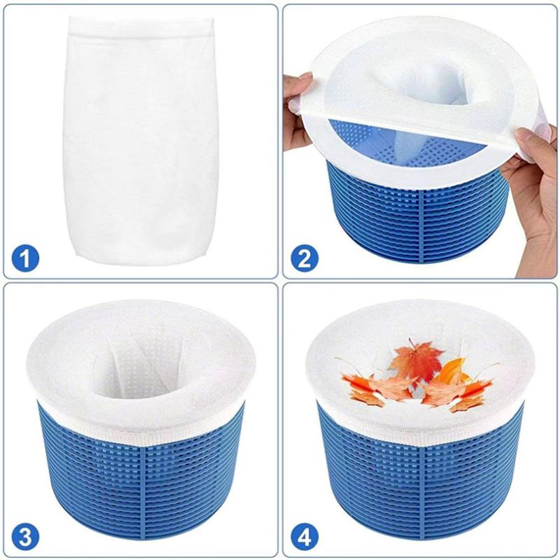 Product Introduction of Leaf Skimmer - Springcleaning 50/20 Pack Pool Filters for Baskets and Skimmers Cleans Debris and Leaves for In-Ground and Above Ground Pools. Easter 7