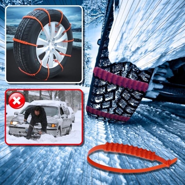 Universal Reusable Anti-skid Nylon Tire Chains