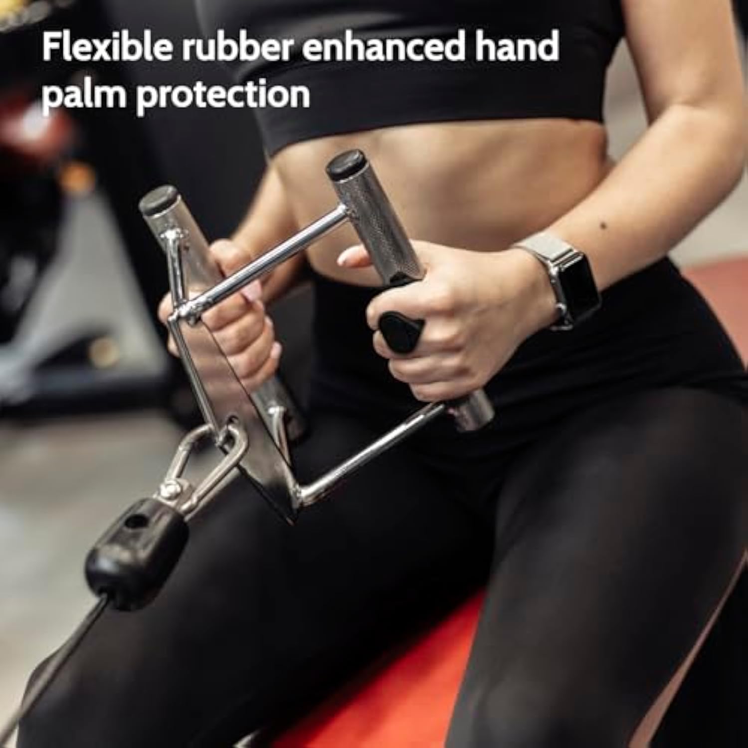 Weight Lifting Gloves : Rubber Gym Weightlifting Anti-Slip Workout Grips