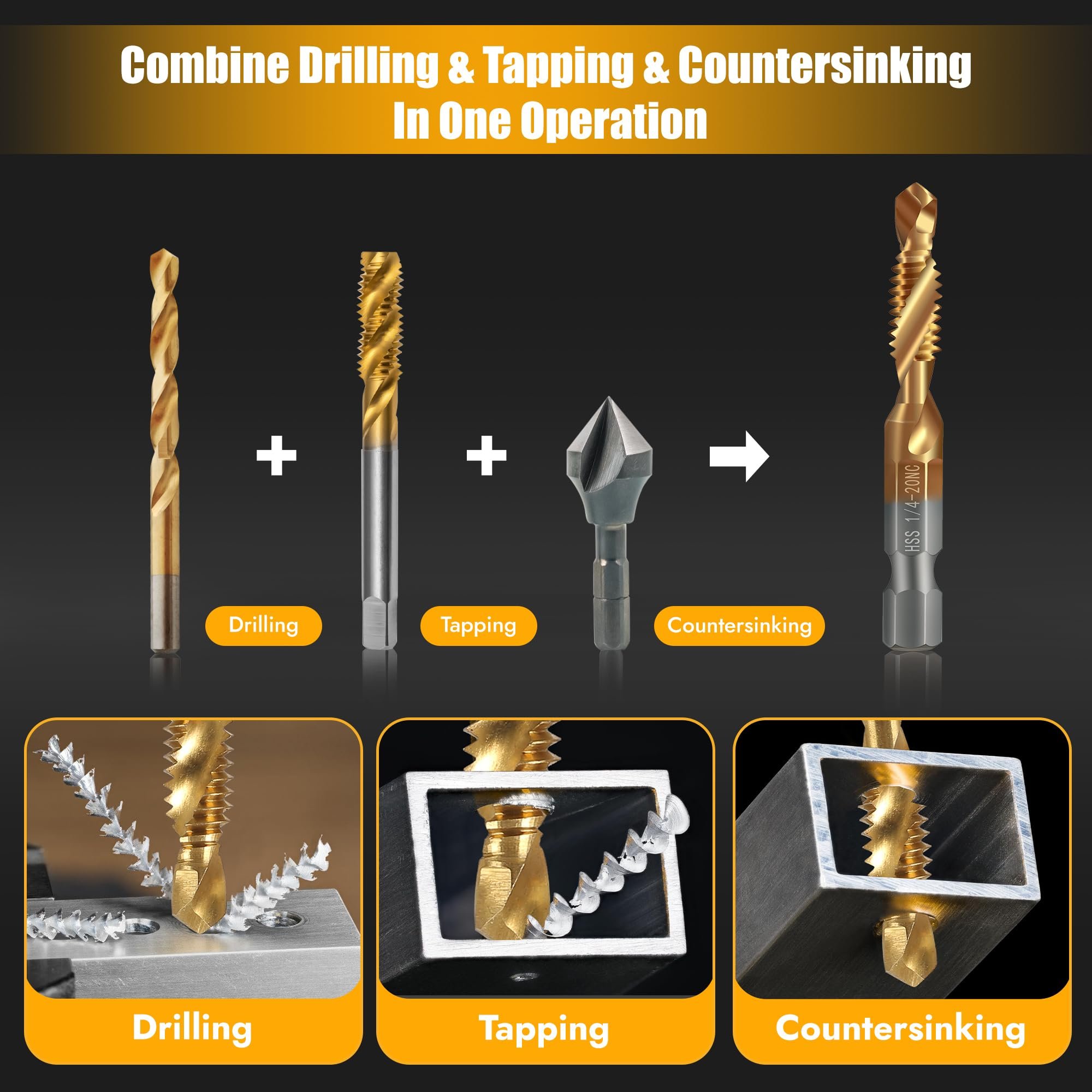 M3-M10 Tap Drill Bit Set