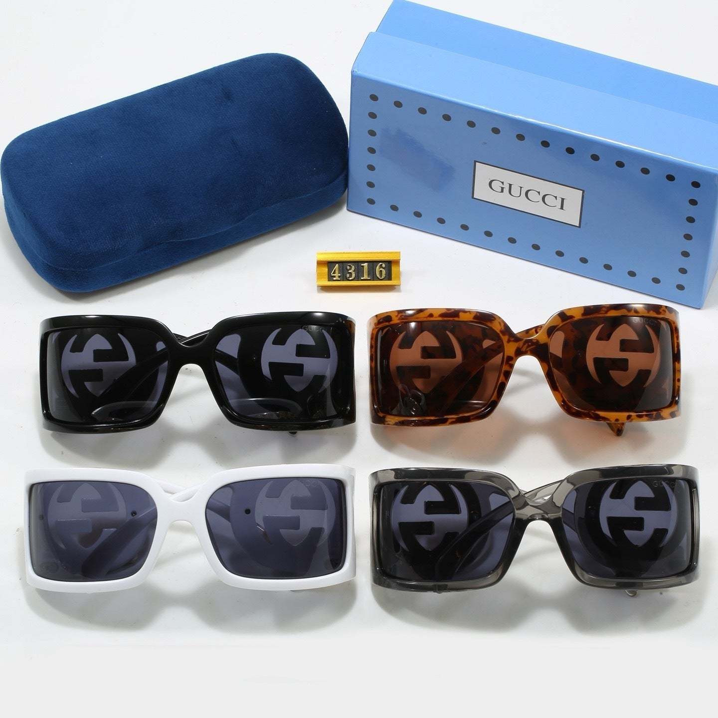 Big Frame 4 Colors Fashion Sunglasses—4316