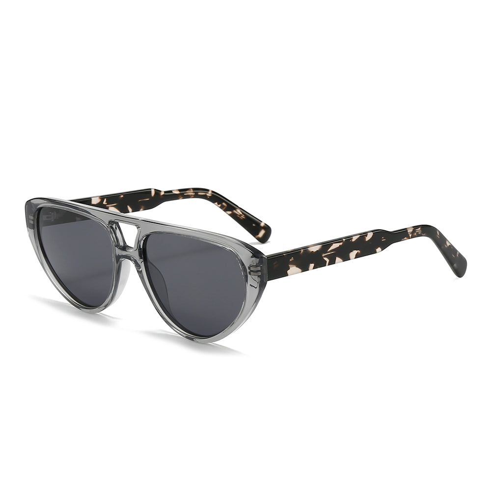 Wooden leg aviator multi-color sunglasses 2058