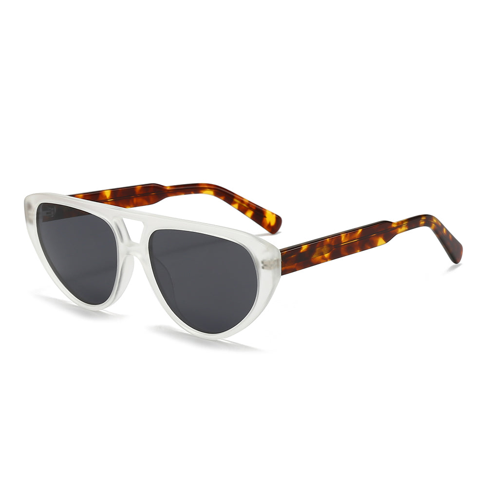 Wooden leg aviator multi-color sunglasses 2058
