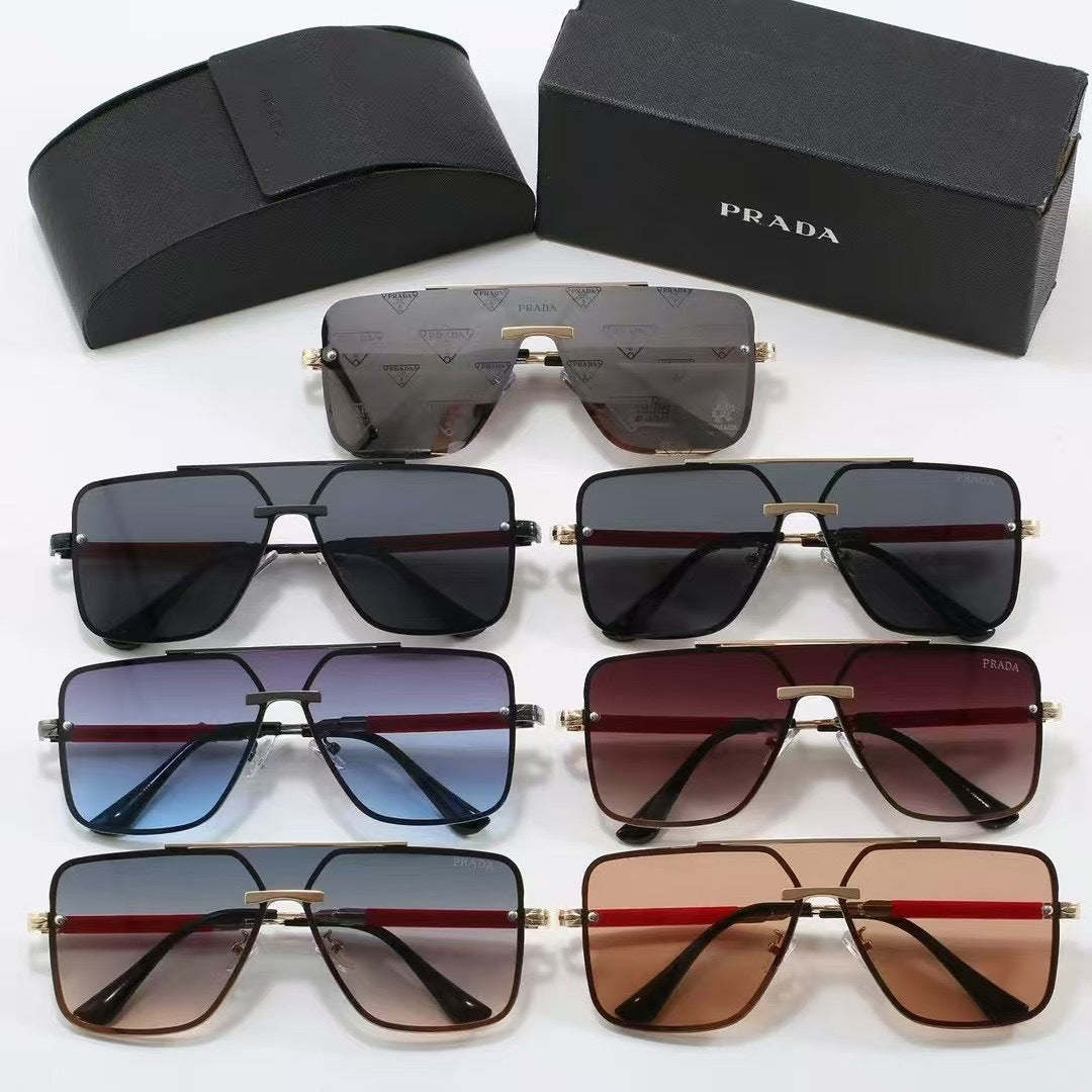 One-piece 7 Colors Fashion mental Sunglasses