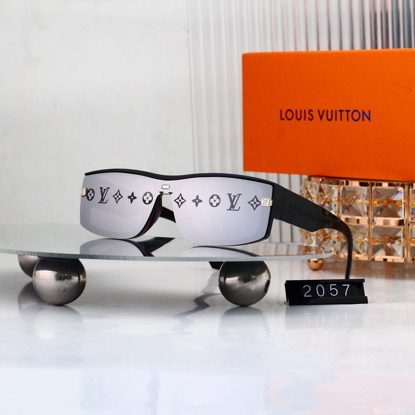 5 Colors Printed Fashion Sunglasses—2057