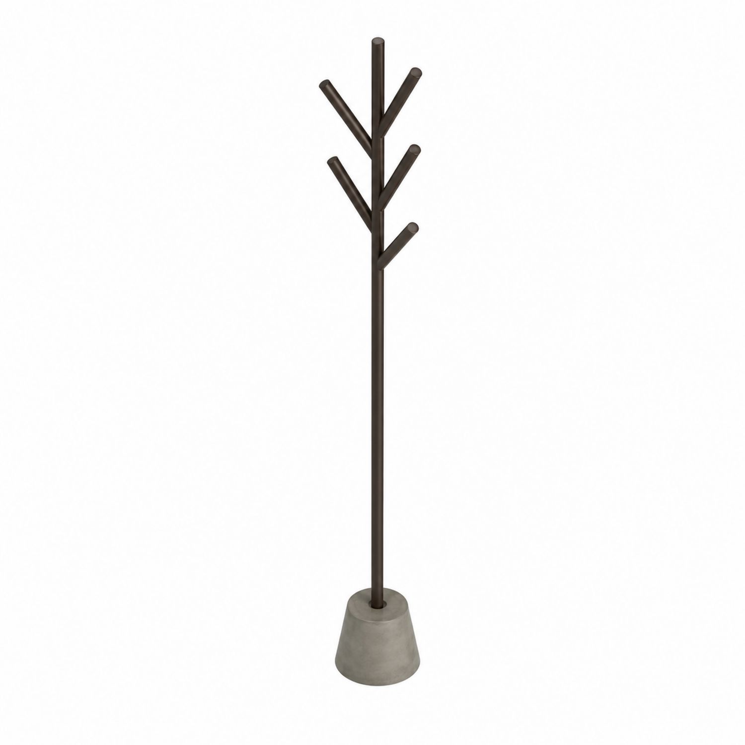 Appendiabiti in metallo con base in cemento Marrone 180 cm-Velrivar