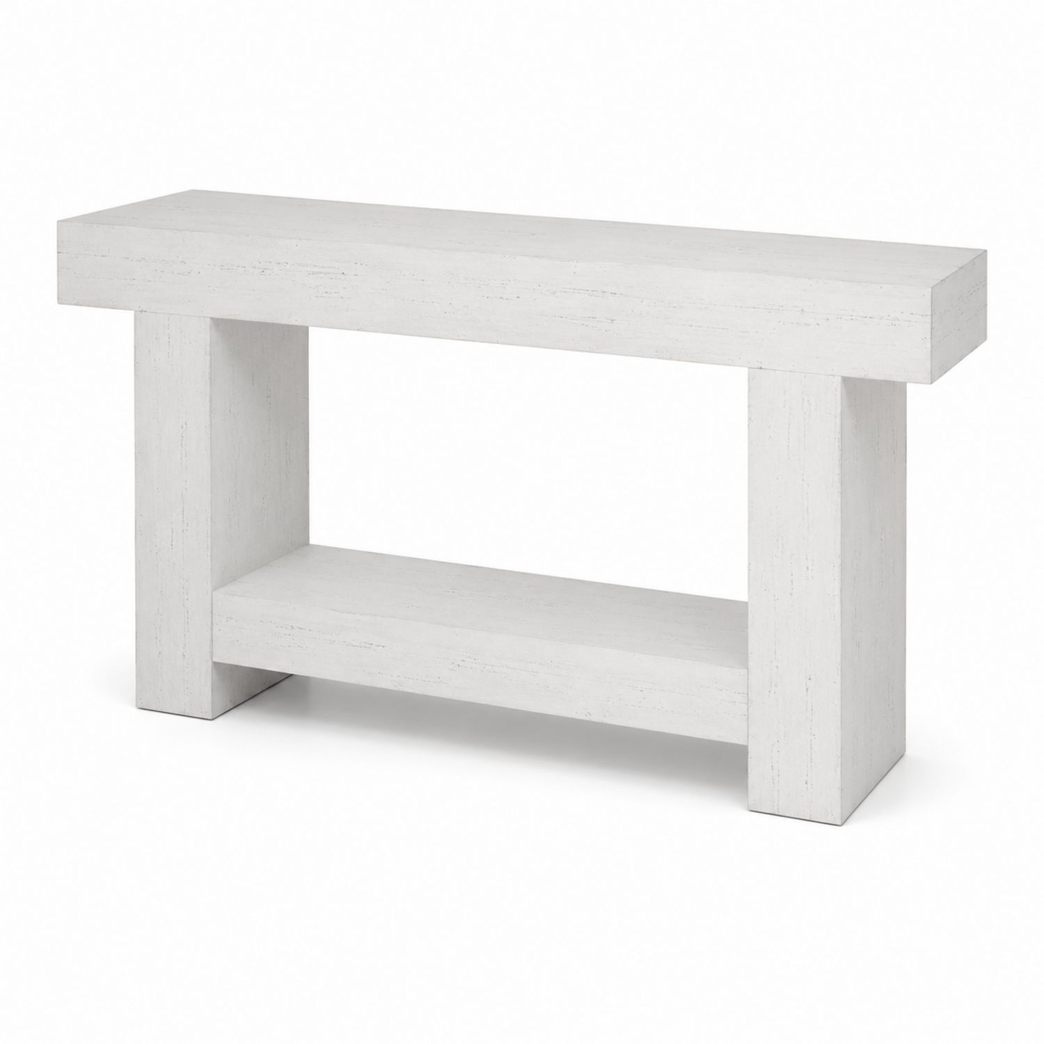 Consolle Rettangolare in Legno Composito Bianco-Velrivar