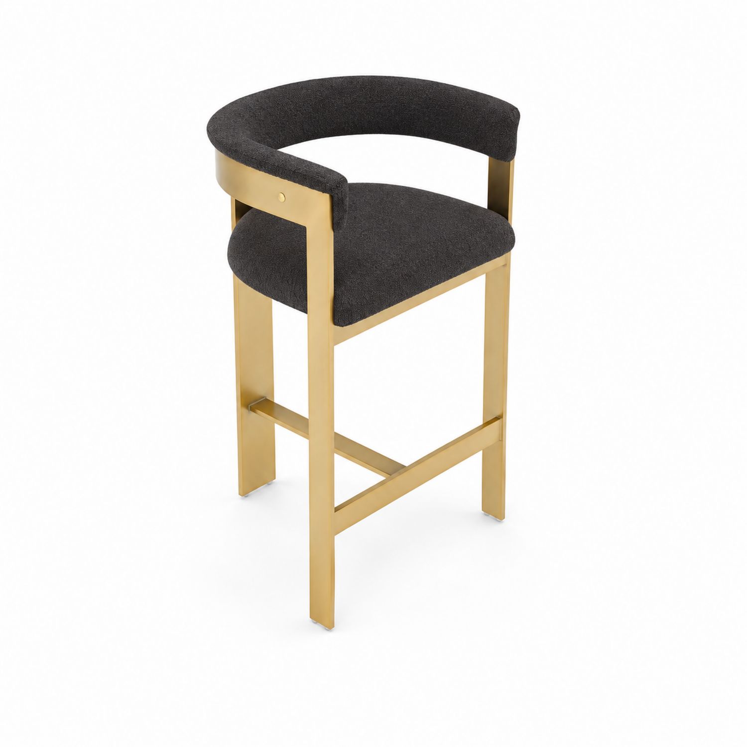 Sgabello da bar in tessuto e metallo 75 cm-Velrivar