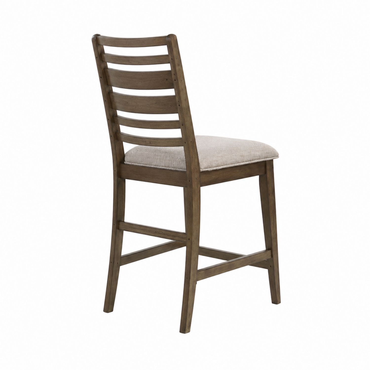 Sgabello da bar in legno e tessuto Beige-Velrivar