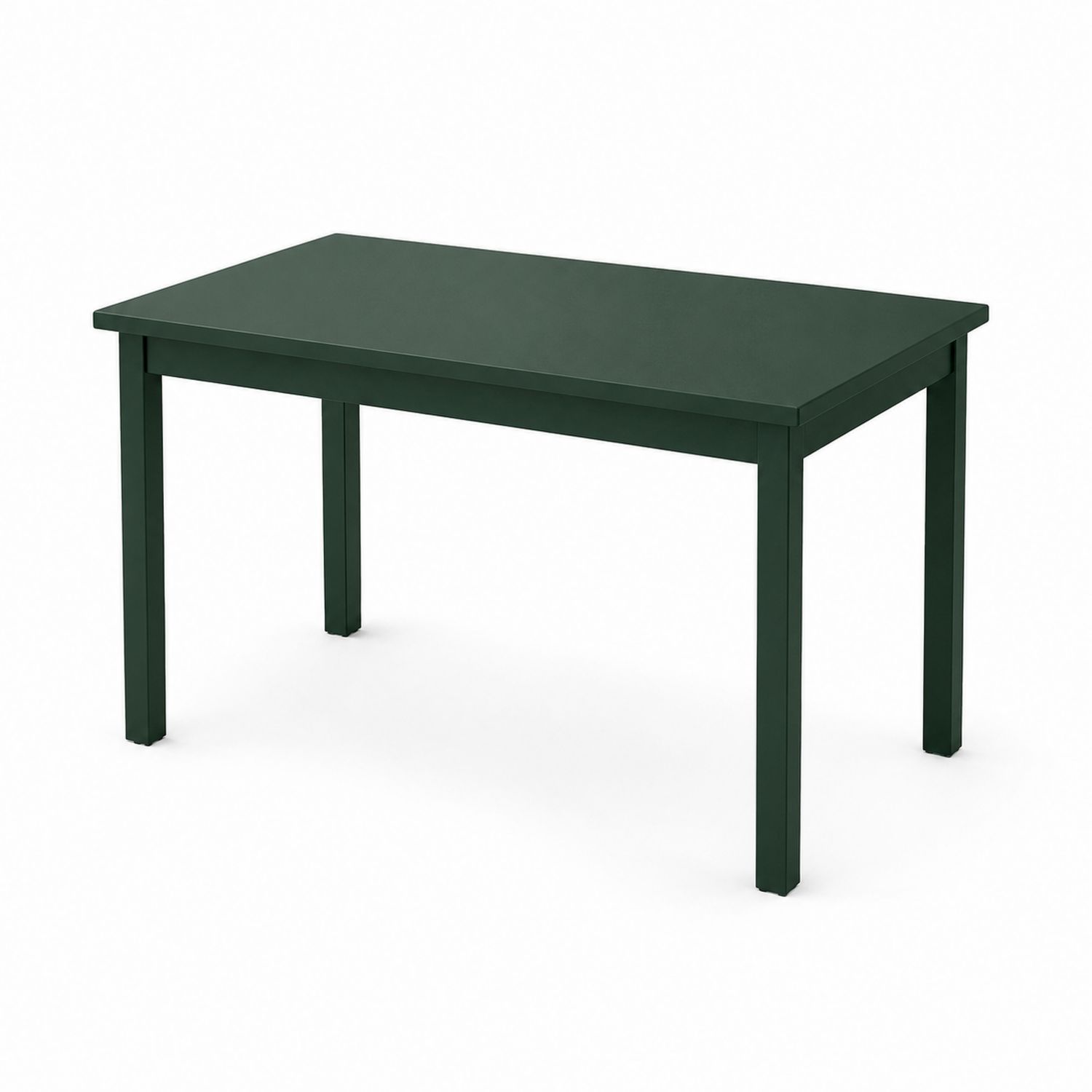 Tavolo da pranzo rettangolare in metallo verde 180x90x75 cm-Velrivar