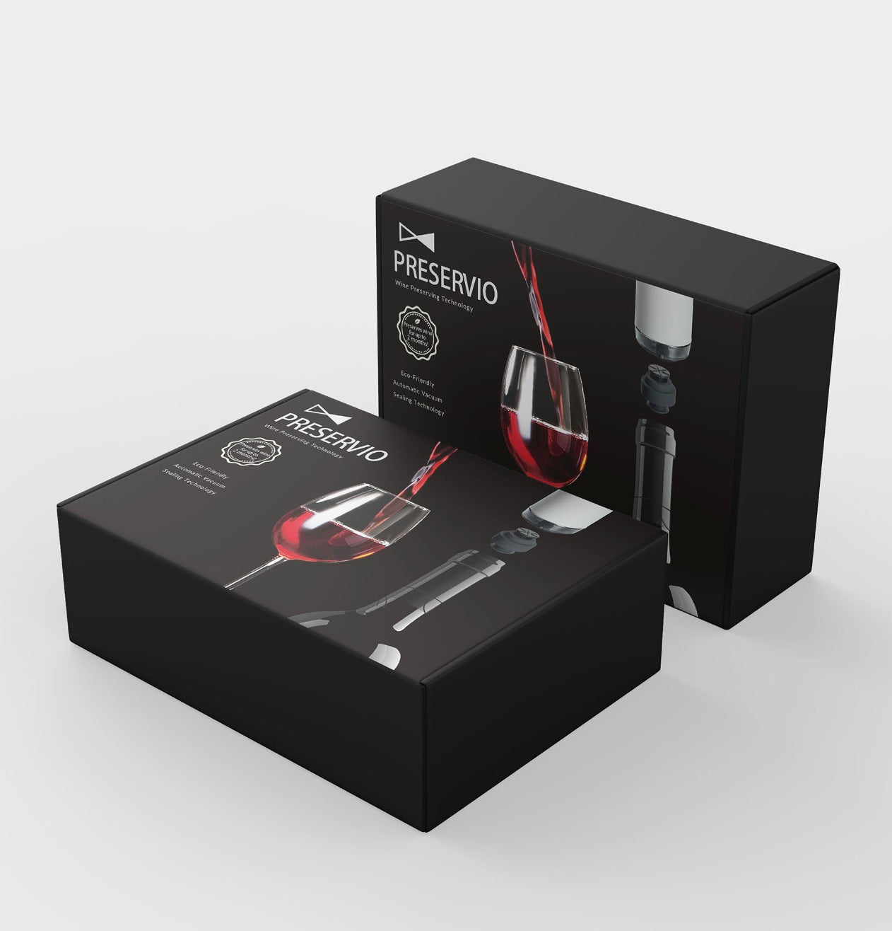 Preservio Automatic Wine Preservation Pump + Bonus 2 Silicone Stoppers