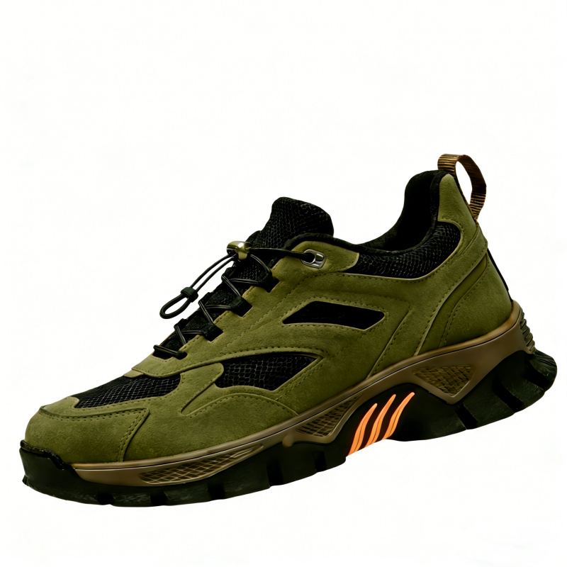 BWAY®Men's Genuine Leather Outdoor Breathable  Walking Shoes