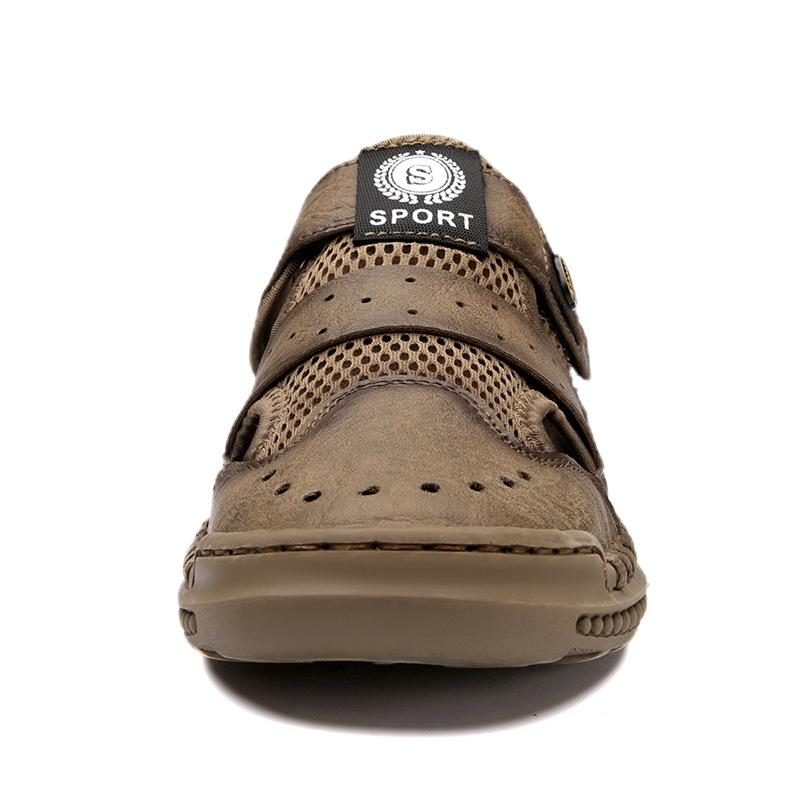 BWAY® Men Mesh Hiking Soft Sole Closed-Toe Athletic Outdoor Shoes