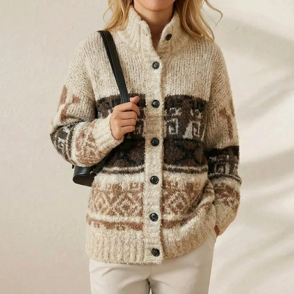 🔥Final Clearance Sale🔥Cashmere-Soft Cotton Mock Neck Sweater