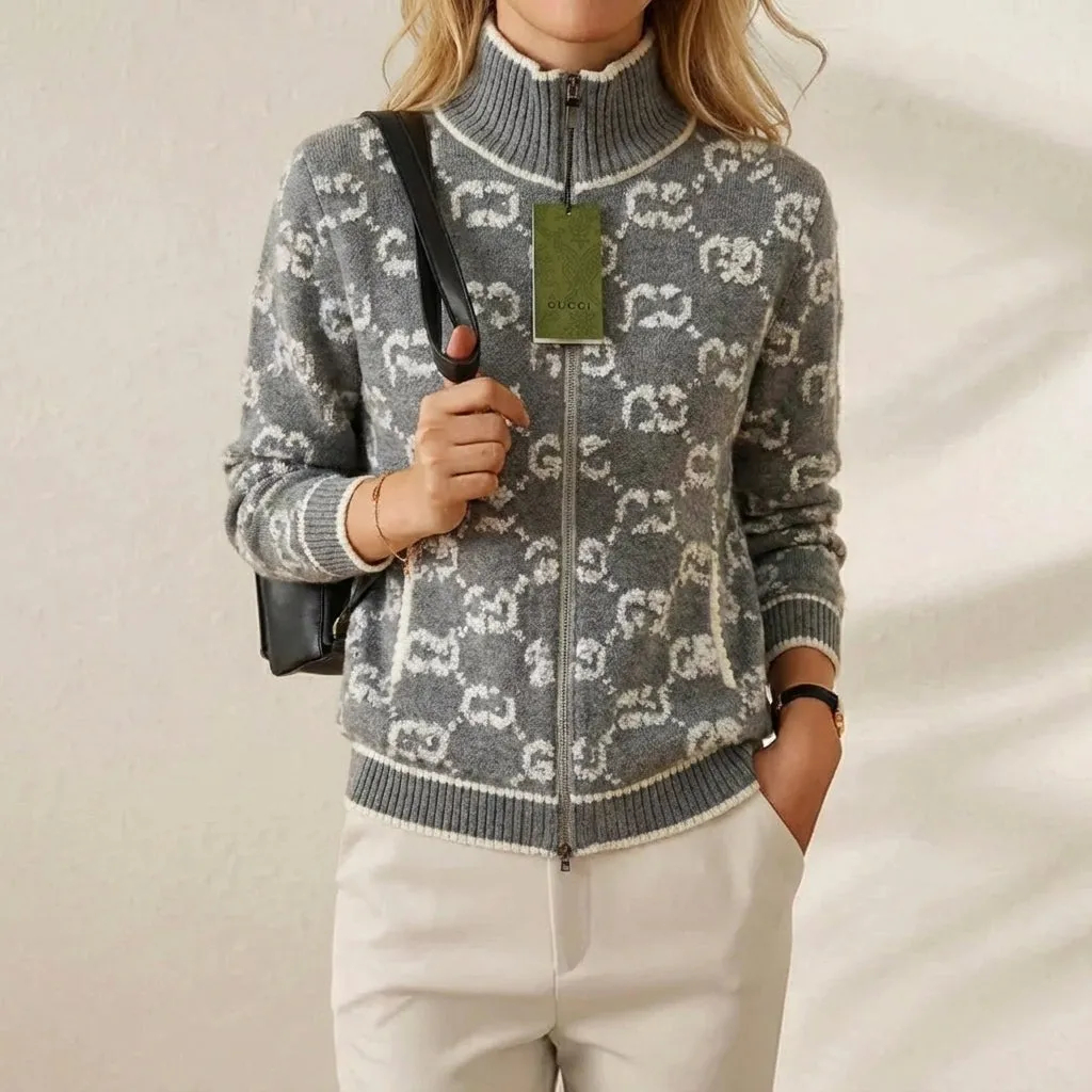 🔥Final Clearance Sale🔥Cashmere-Soft Cotton Mock Neck Sweater