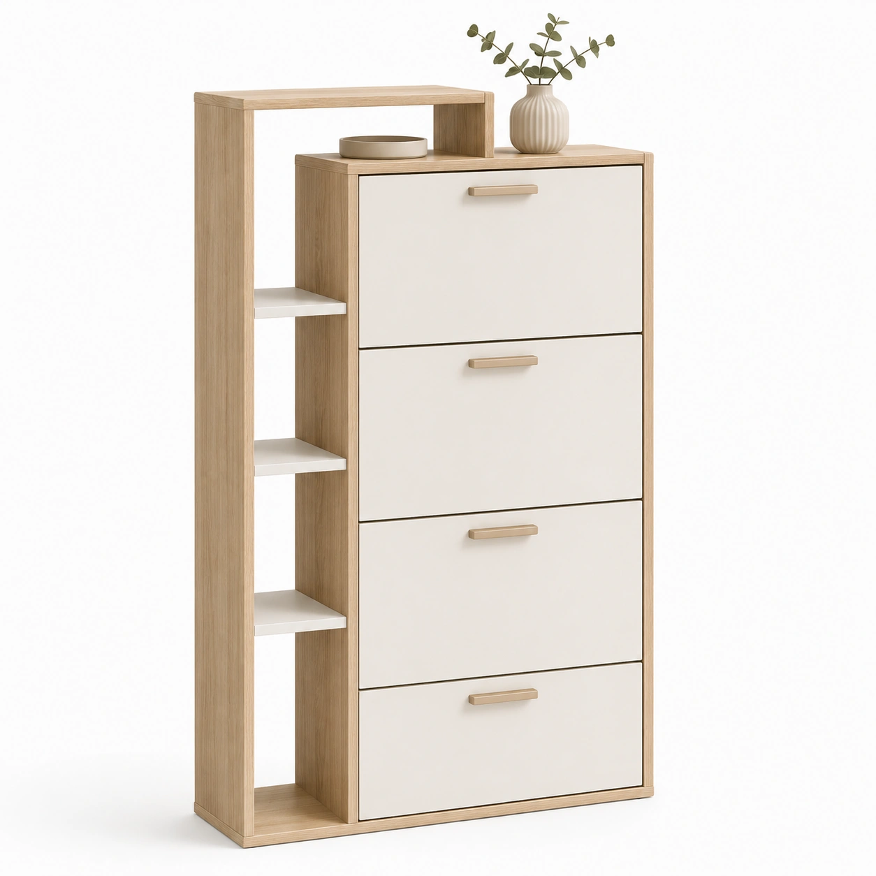 Zapatero alto con estanteria lateral-ValdoraLiving