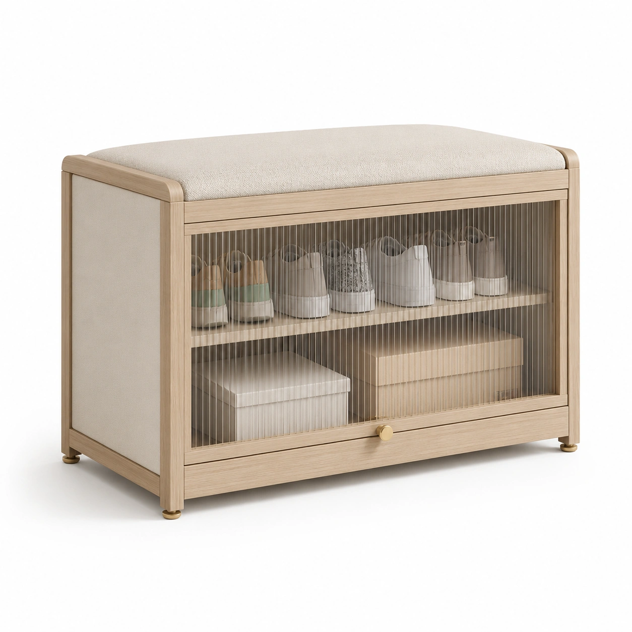 Banco zapatero con puerta corrediza-ValdoraLiving